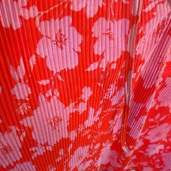 Cato Red and pink Floral Blouse XL - Picture 5 of 6